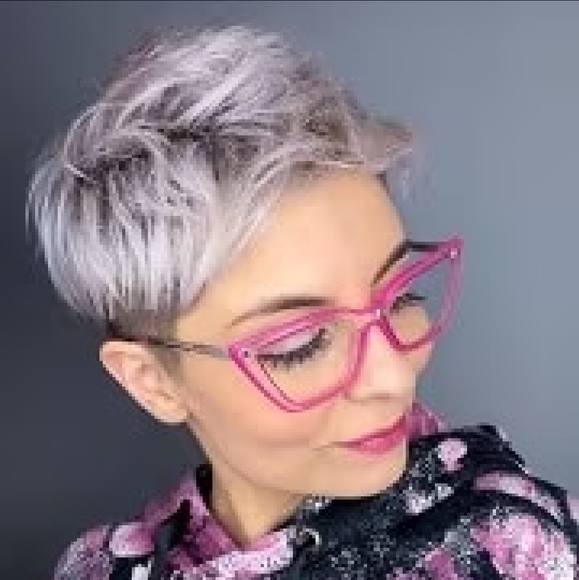 Beautiful Eyeglasses, very fashionable radiant Pink combined with White - Picture 4 of 16